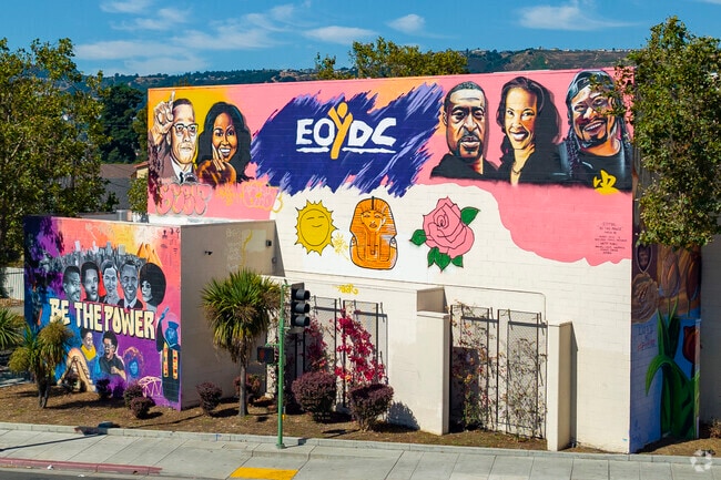 In Highland, Oakland you'll find colorful murals of community leaders.