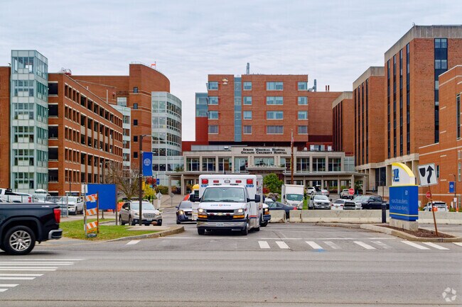 The University of Rochester's Strong Memorial Hospital.