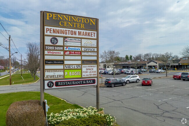 The Pennington Shopping Center offers Pennington Market as well as many other shops.