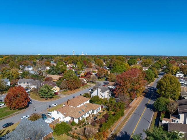 The tree lined streets of Larkspur add to its beauty.
