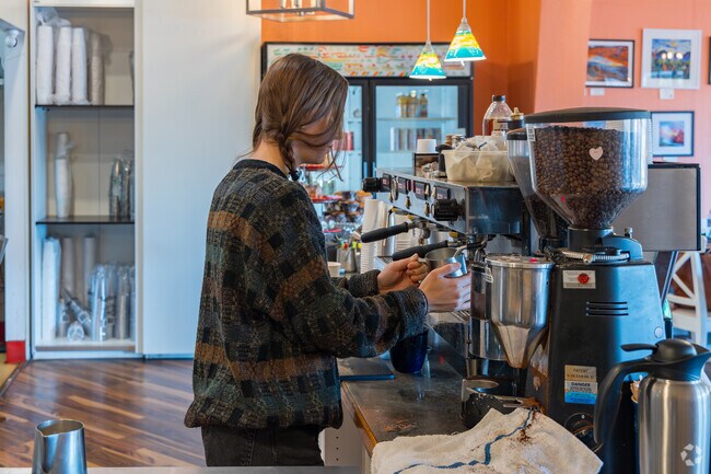 Grab a latte at Momo Lolo Coffee Shop in Foothills Green Fort Collins, CO.