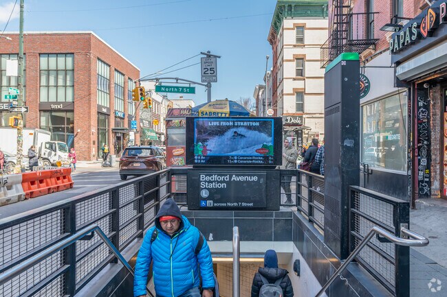The L Train connects to Manhattan