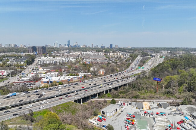 Interstate 85 sits at the northern border of the Morningside neighborhood.