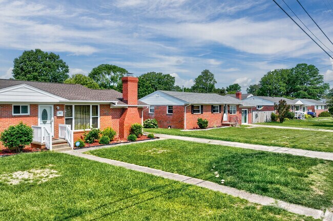 North Camellia Acres is dotted with classic brick ranch-style homes that reflect mid-century charm.
