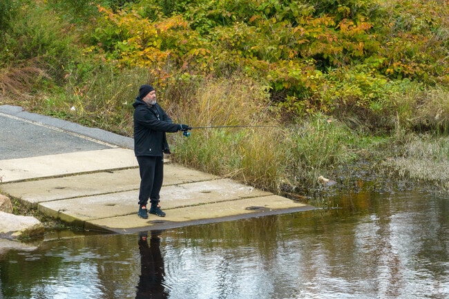 Brookfield residents enjoy fishing at Blue Trail Boat Access along the Quaboag River.