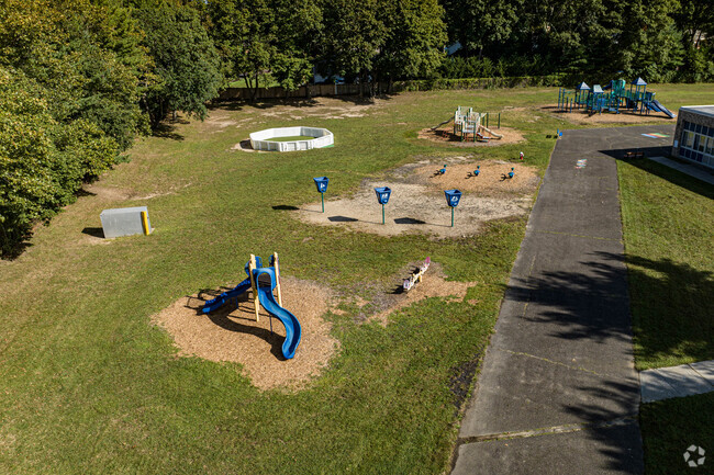Students get to spend some time in the payground in between studies.