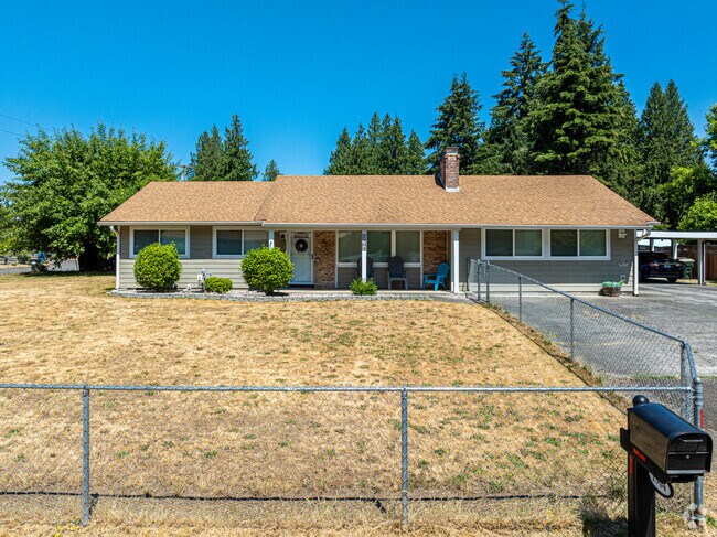 A beautiful wood and brick rambler in the Central Lacey neighborhood.