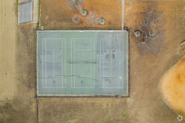 Tennis courts at L.E. Gable Middle School