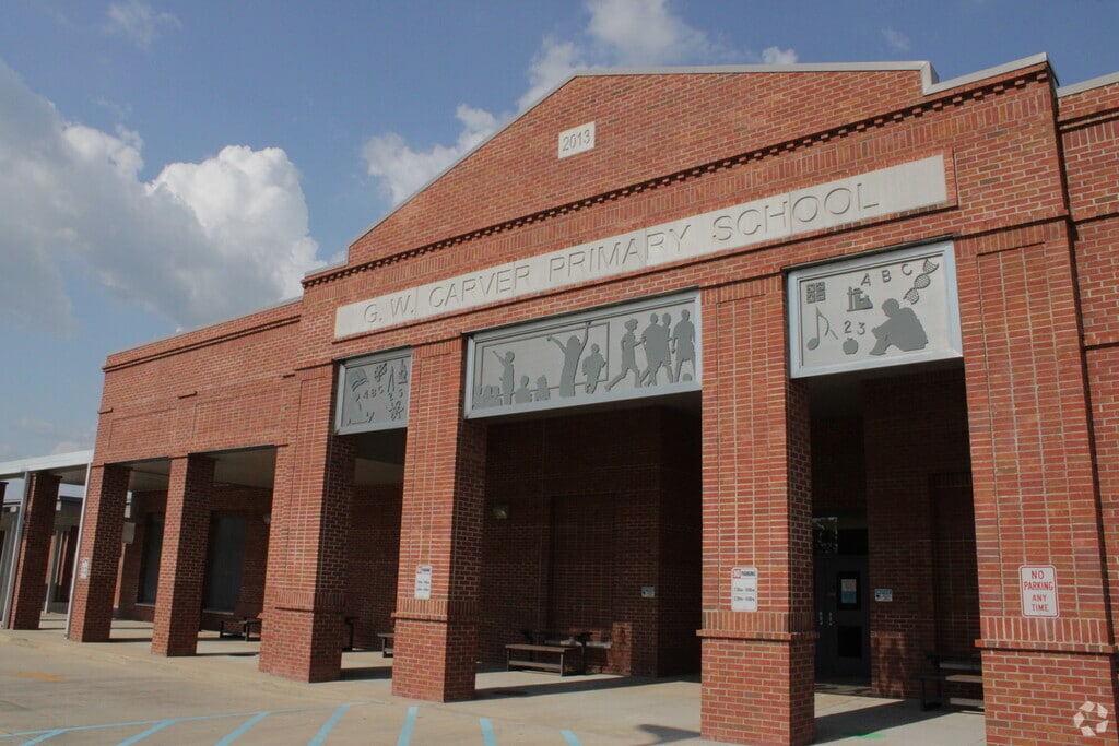 Main Entrance to G. W. Carver Primary School in Ascension Parish, Gonzales LA