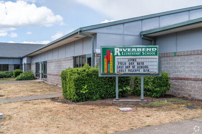 Riverbend Elementary School serves the East Springfield neighborhood.