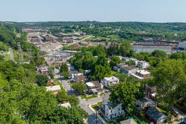 Coatesville is a residential community surrounding industrial mills.