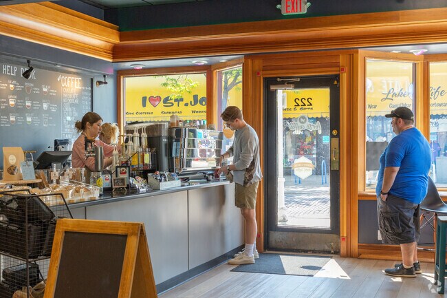 The enticing aromas coming from Forte Coffee in downtown Saint Joseph bring in patrons all day.