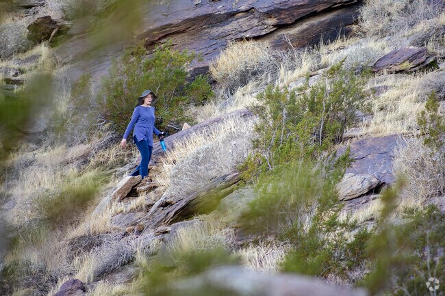 Mountains and the Indian Reservation surround Andreas Hills with trails and opportunities for communing with nature.