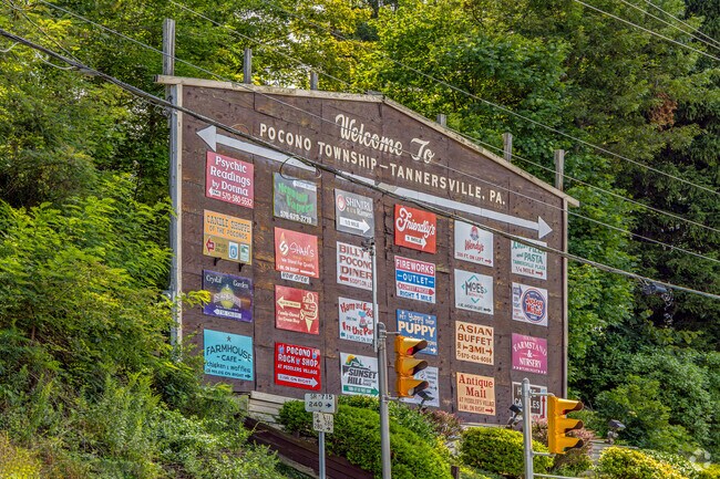 At only 2 miles north, Tannersvile is a shoppers heaven for all Pocono Laurel Lake residents.