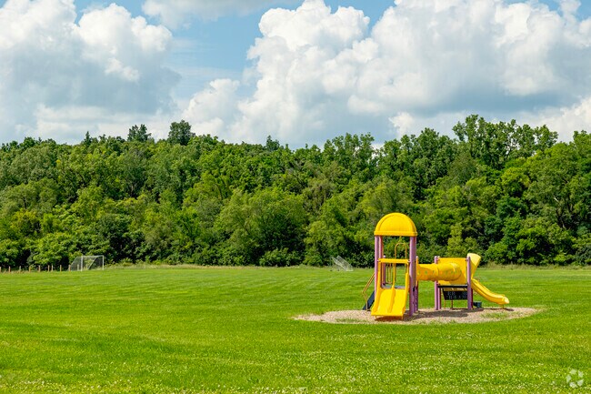 Wide open spaces adjacent to Northeast Elementary School give students plenty of space to play.
