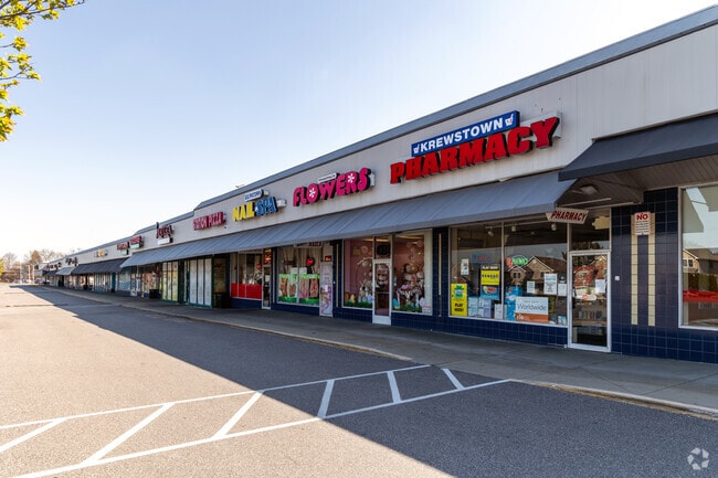 There are many shopping center in the Bustleton neighborhood to shop.