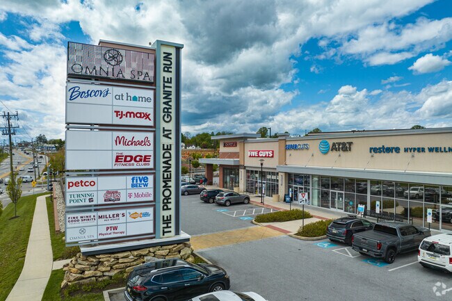 Granite Run is up the road from Chester Heights, and has plenty of stores and restaurants.