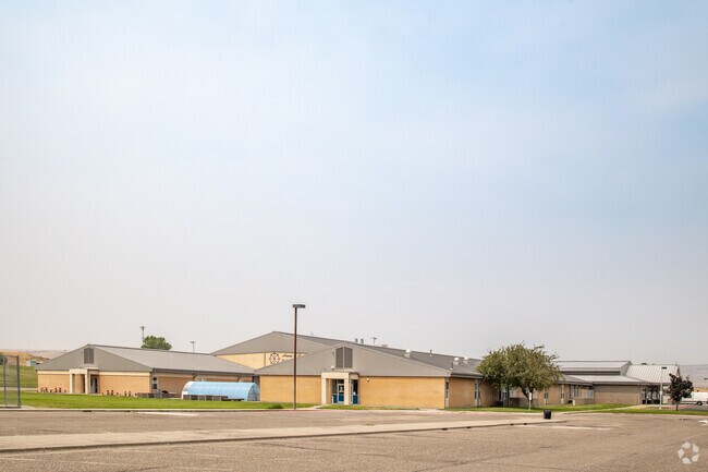 Student parking at Glenns Ferry Middle School.