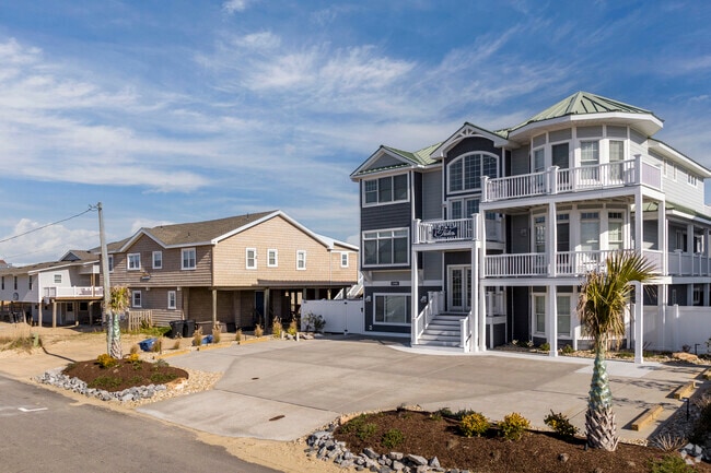 Multimillion dollar beach homes for rent in the Sandbridge area of Virginia Beach.