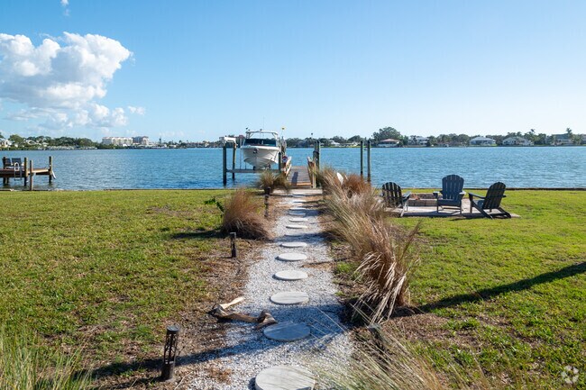 On Anchorage Drive in the Nokomis neighborhood any homes have waterfront access.