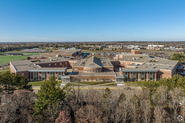 Stillwater High School is a uniquely shaped structure.