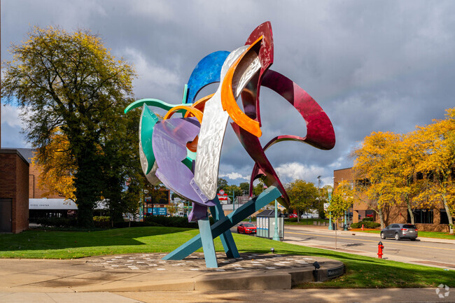 This all-aluminum sculpture 