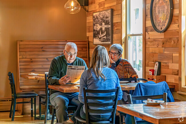 The Mountain House has been offering thin crust pizzas since 1926 in Sandyston, NJ.