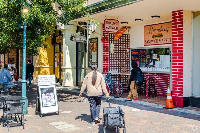 Get a sandwich or a scoop of ice cream at Broadway Sandwich Market in Emerald Lake Hills, CA.