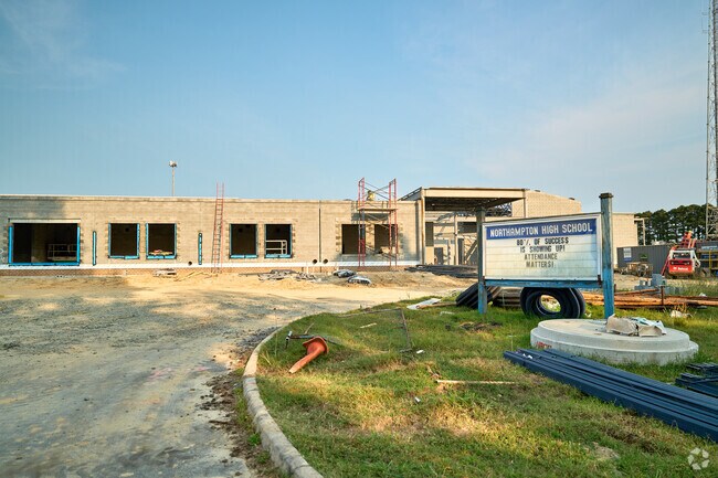 Northampton High School is undergoing construction of new facilities.