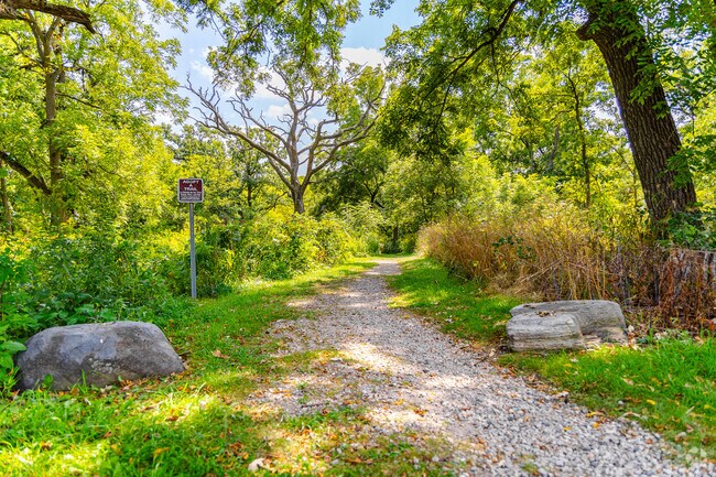 McHenry Shores residents can explore dog friendly walking trails in the various parks nearby.