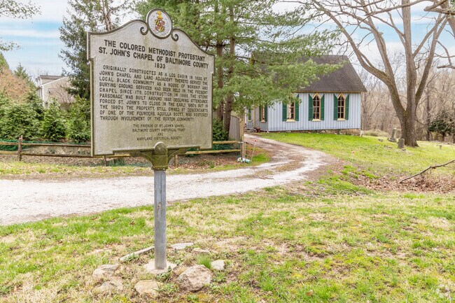 Listed on National Register of Historic Places St. Johns Church the Ruxton neighborhood home.