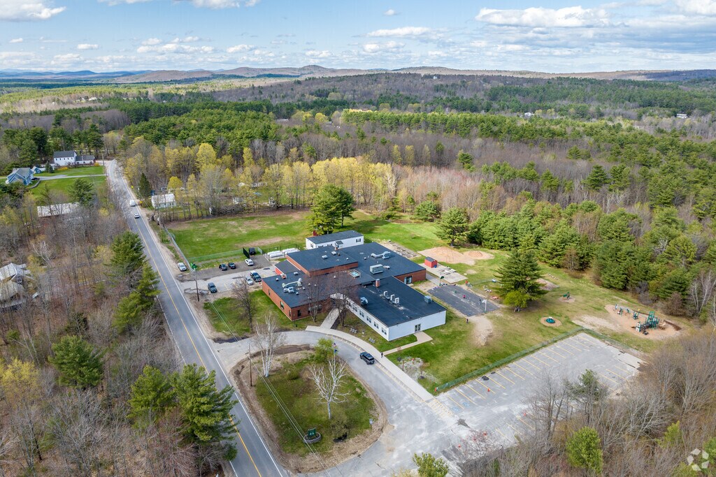 Aerial View of Shapleigh Memorial School in Shapleigh, Maine