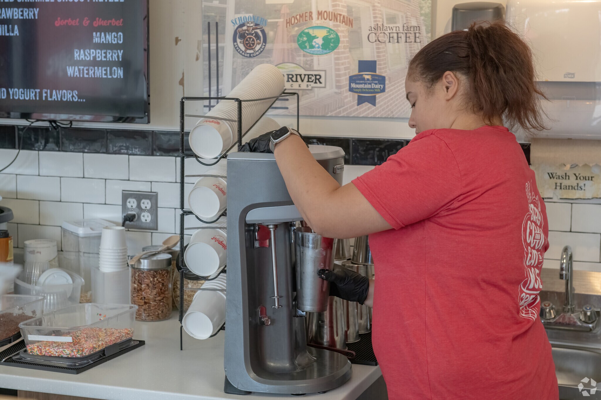 Michael's Dairy in South New London creates delicious milkshakes and has wonderful ice cream.