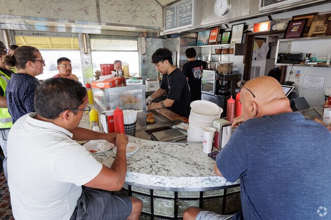 Inside the ever popular White Manna burger restaurant in Hackensack, NJ.