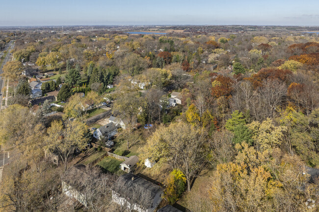 Lake View Hill's topography is wooded and hilly.