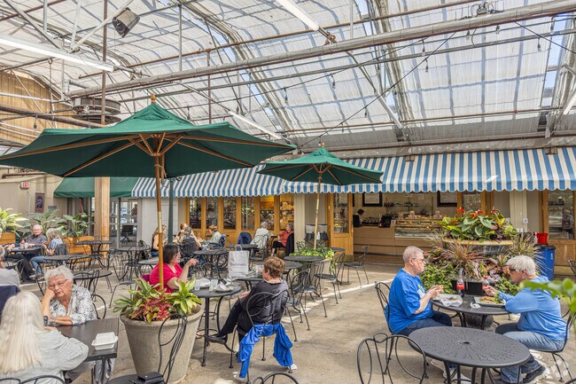 Patricks is nearby the Hale neighborhood and is styled like a parisian cafe.