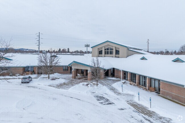 Spokane Valley Adventist School features a large brick building for its students.