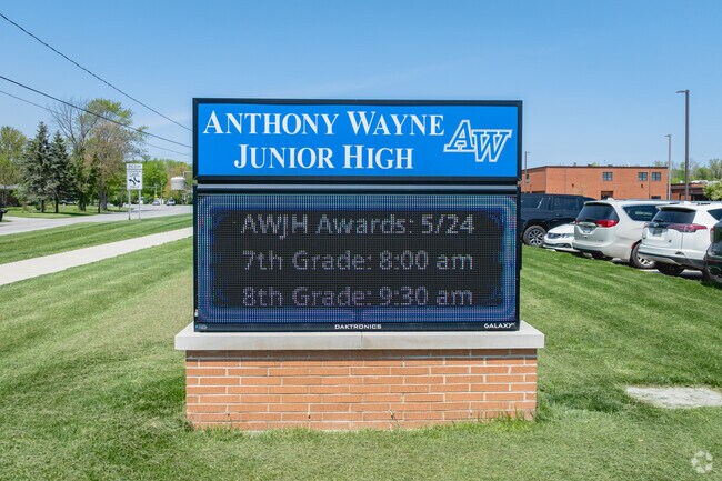 Anthony Wayne Junior High is right this way.