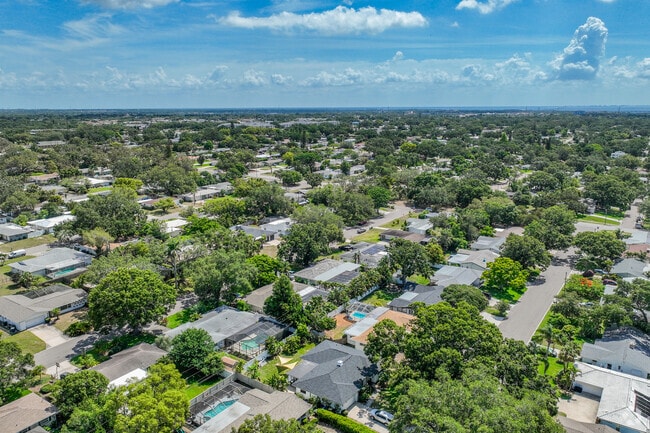 Plumb Oaks welcomes visitors to the quiet peaceful neighborhood.