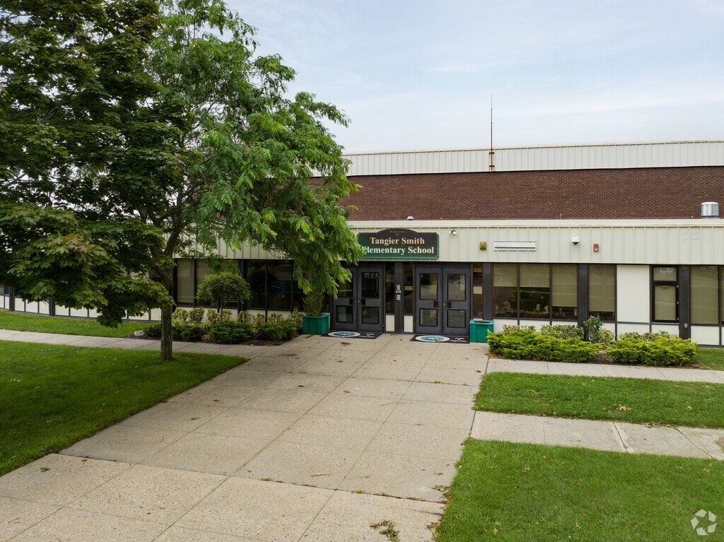 Tangier Smith Elementary School main entrance.