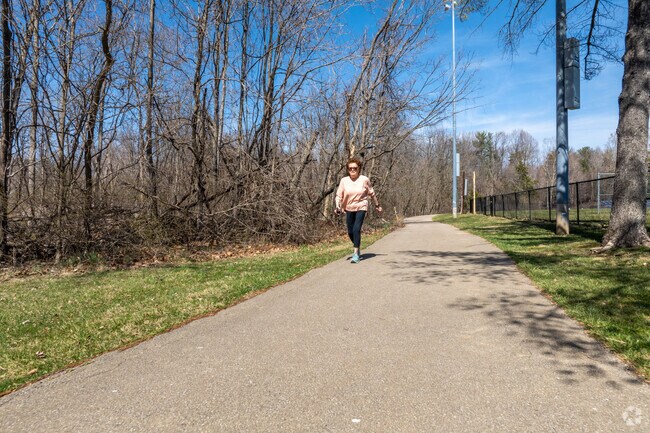 Winslow Woods Park offers trails, tennis, baseball, gardening and working out close to home.