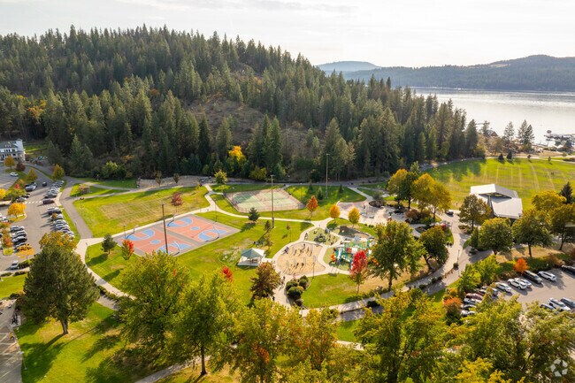 There's plenty of trees and green space at McEuen Park in Coeur d'Alene.