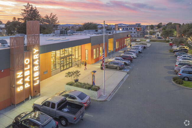 The San Pablo Library currently holds over 40,000 items in English and Spanish.