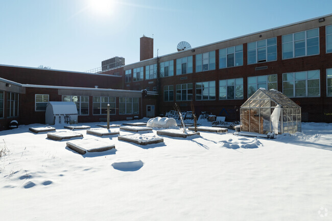 A lovely garden for kids to learn at Thomas S O Brien Academy Of Science And Tech.