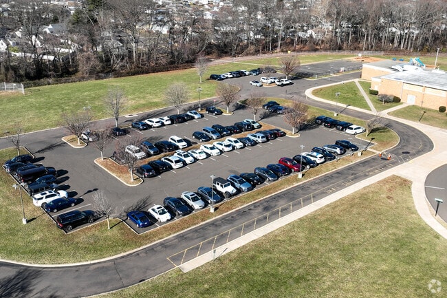 Plenty of parking at Manor Elementary School.