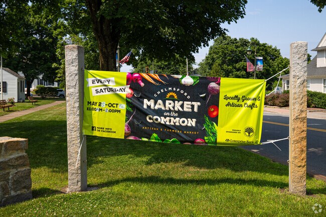 Farmer's Markets take place every Saturday in Chelmsford Center.