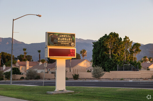 A view of the Amelia Earhart Elementary in Indio is seen from the street.