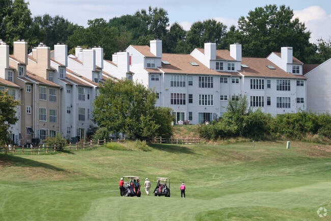 Condos overlook the Penderbrook Golf Course in Fair Oaks.