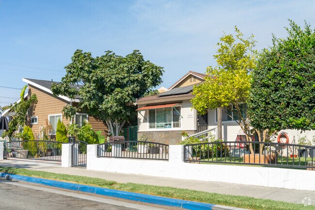 A row of neat and tidy homes on Logan Street in Logan.