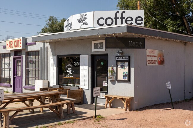 Get a great cup of coffee from the Olde Town Coffee Shop in Downtown Fountain